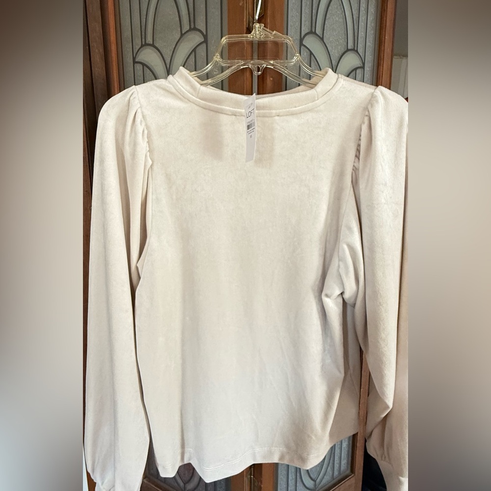 NWT Loft Ivory Woman’s Long Sleeve Top XS
